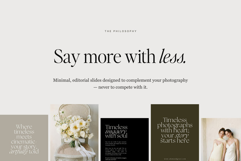 AG Elegant Instagram End Slides — say more with less, minimal editorial end slides for your carousels