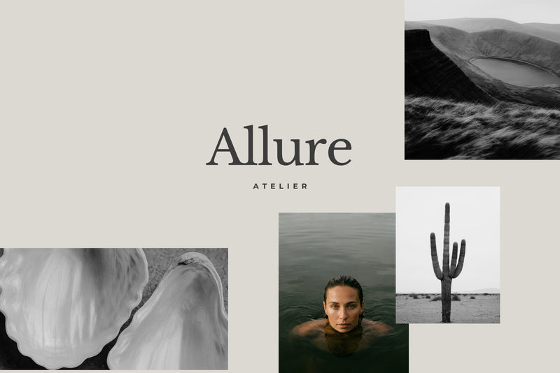 Allure Logo Set — please note, editorial images shown are for display only
