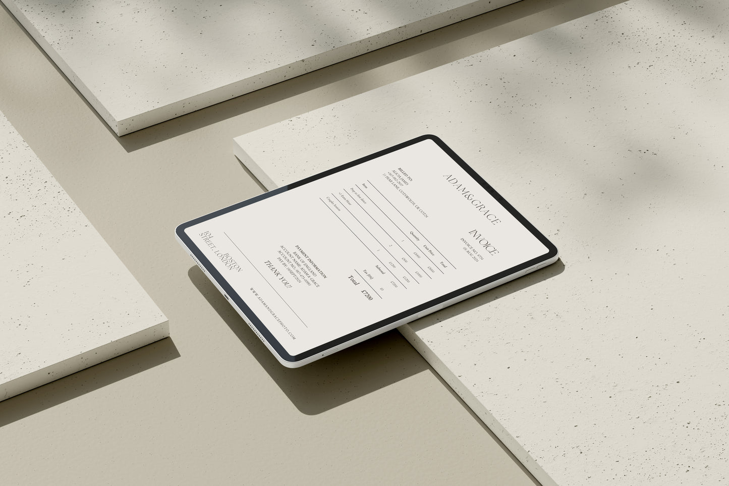 AG Invoice Template