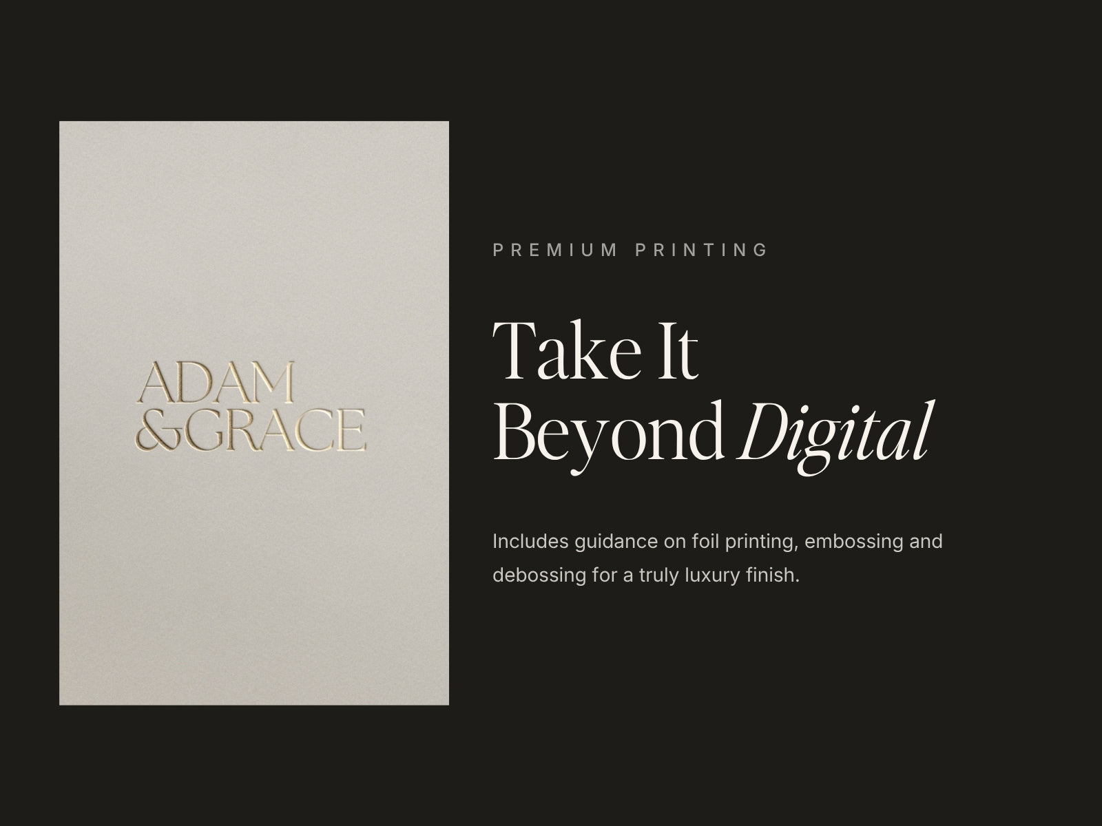 Take it beyond digital - logos ready for print