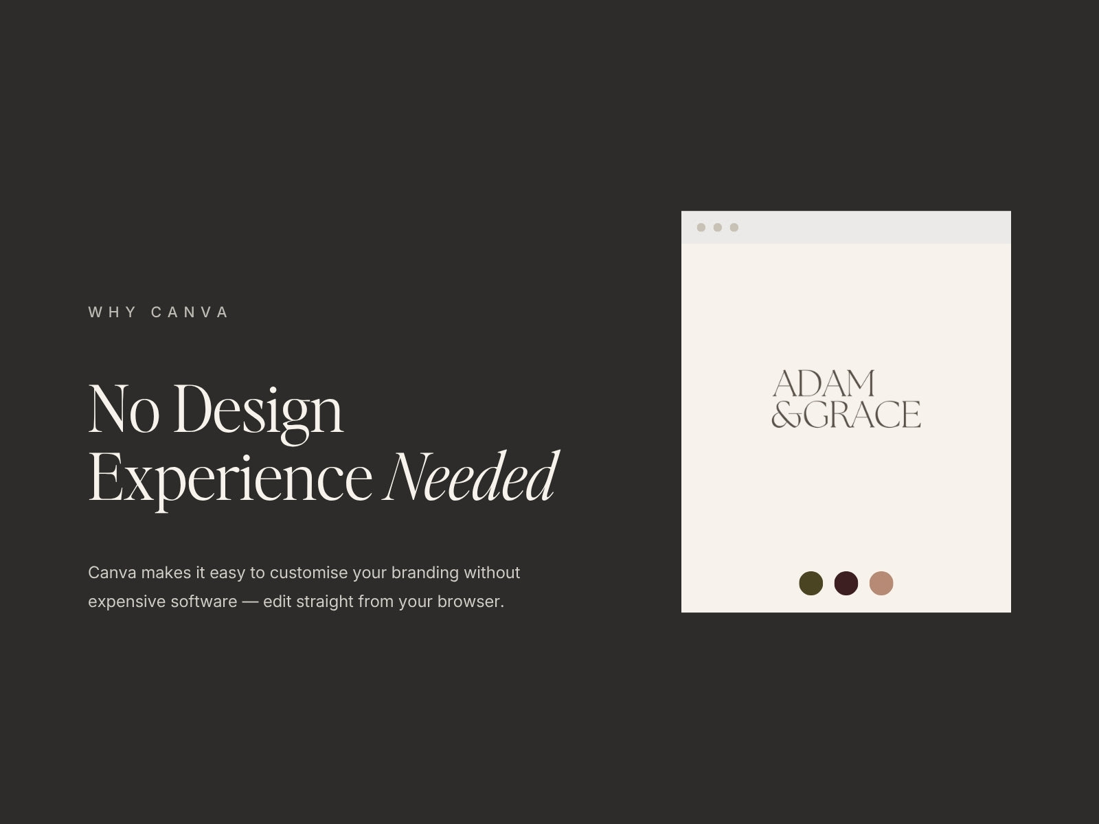 No design experience needed - editable Canva logo templates