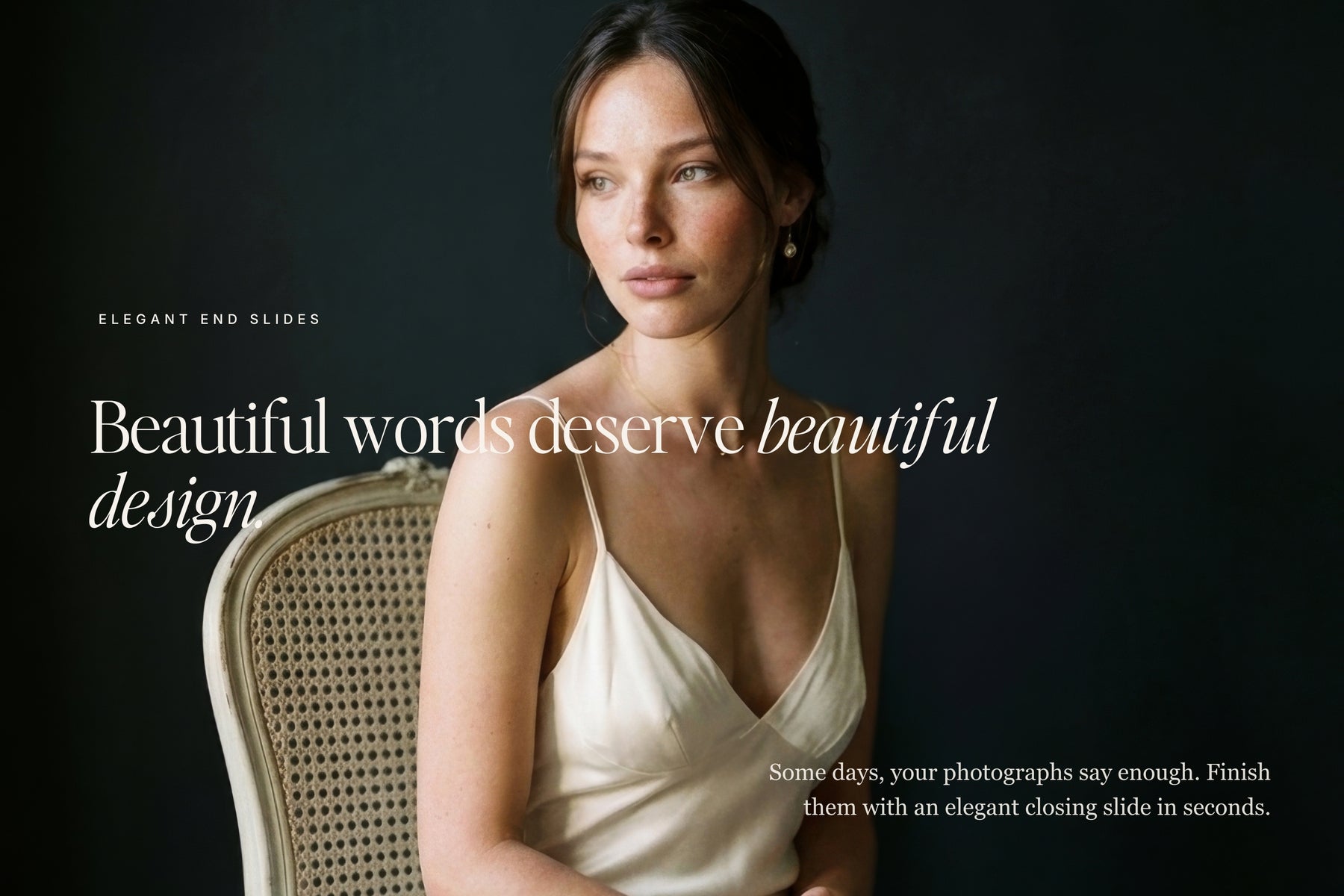 Beautiful work deserves beautiful design