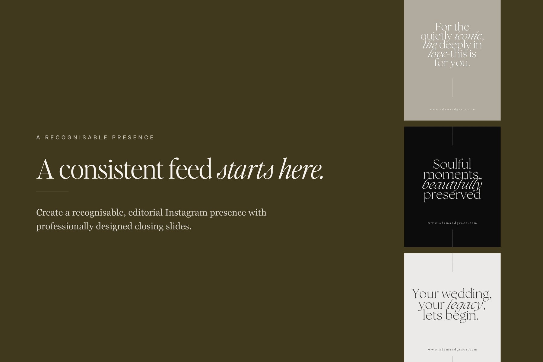 A consistent feed starts here