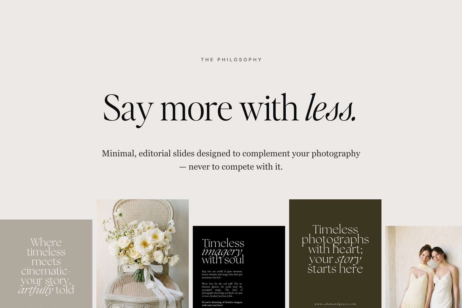 AG Elegant Instagram End Slides — say more with less, minimal editorial end slides for your carousels
