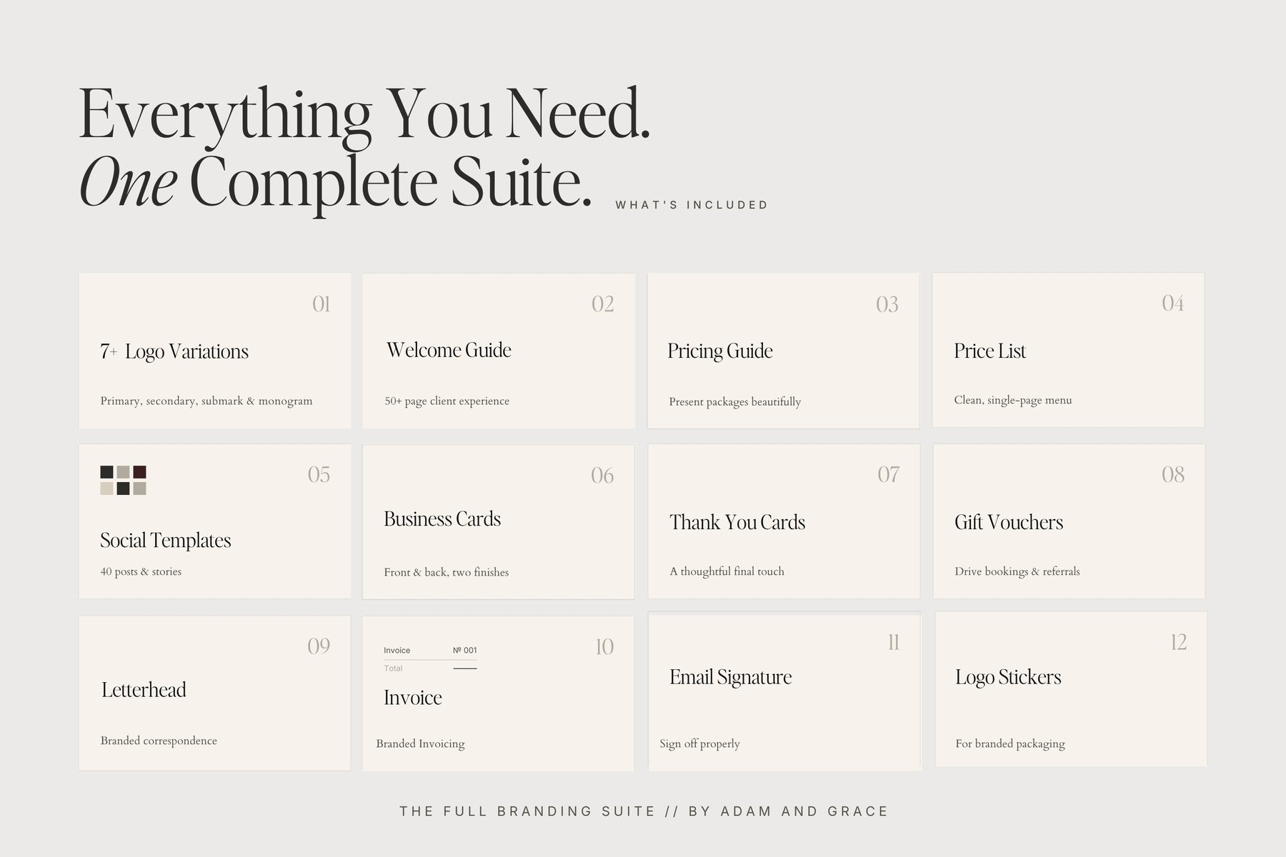 Everything you need in one complete branding suite