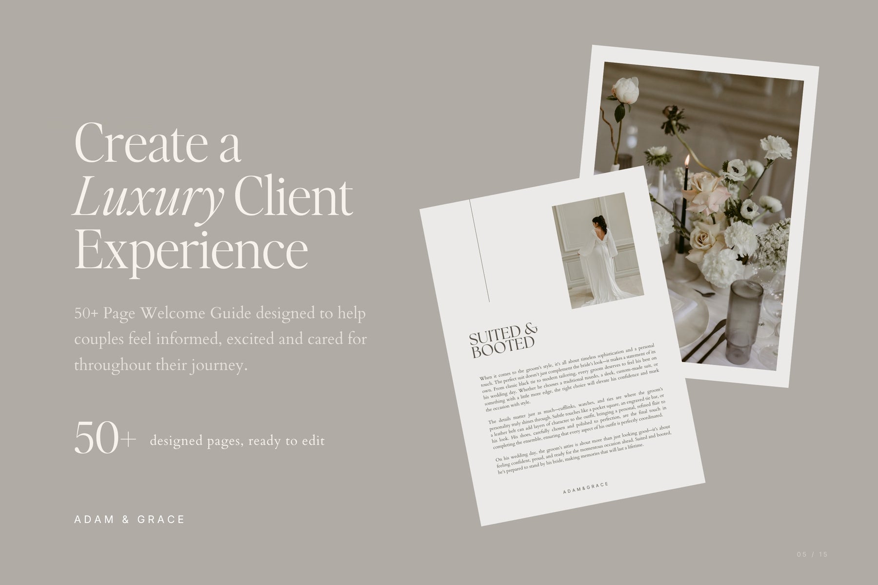 Create a luxury client experience with a 50+ page guide