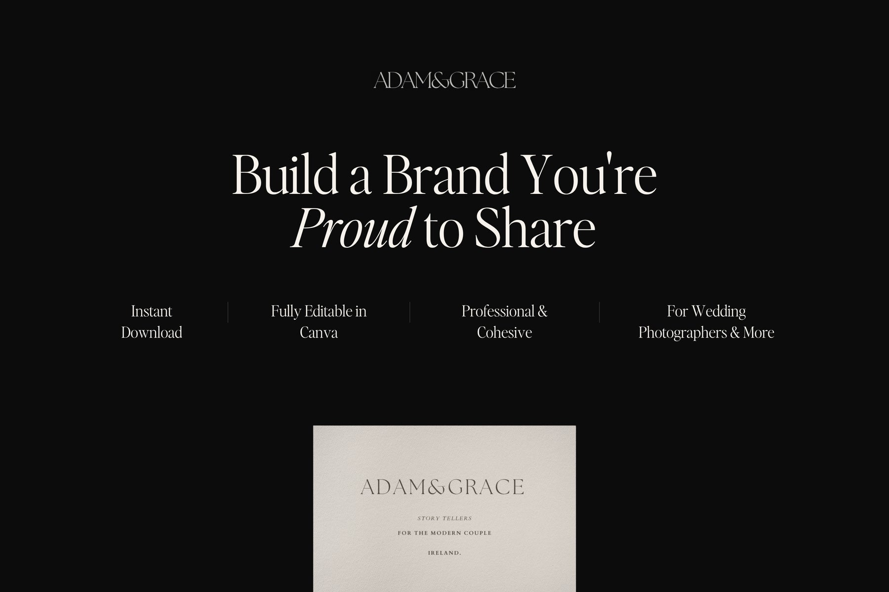 Build a brand you're proud to share