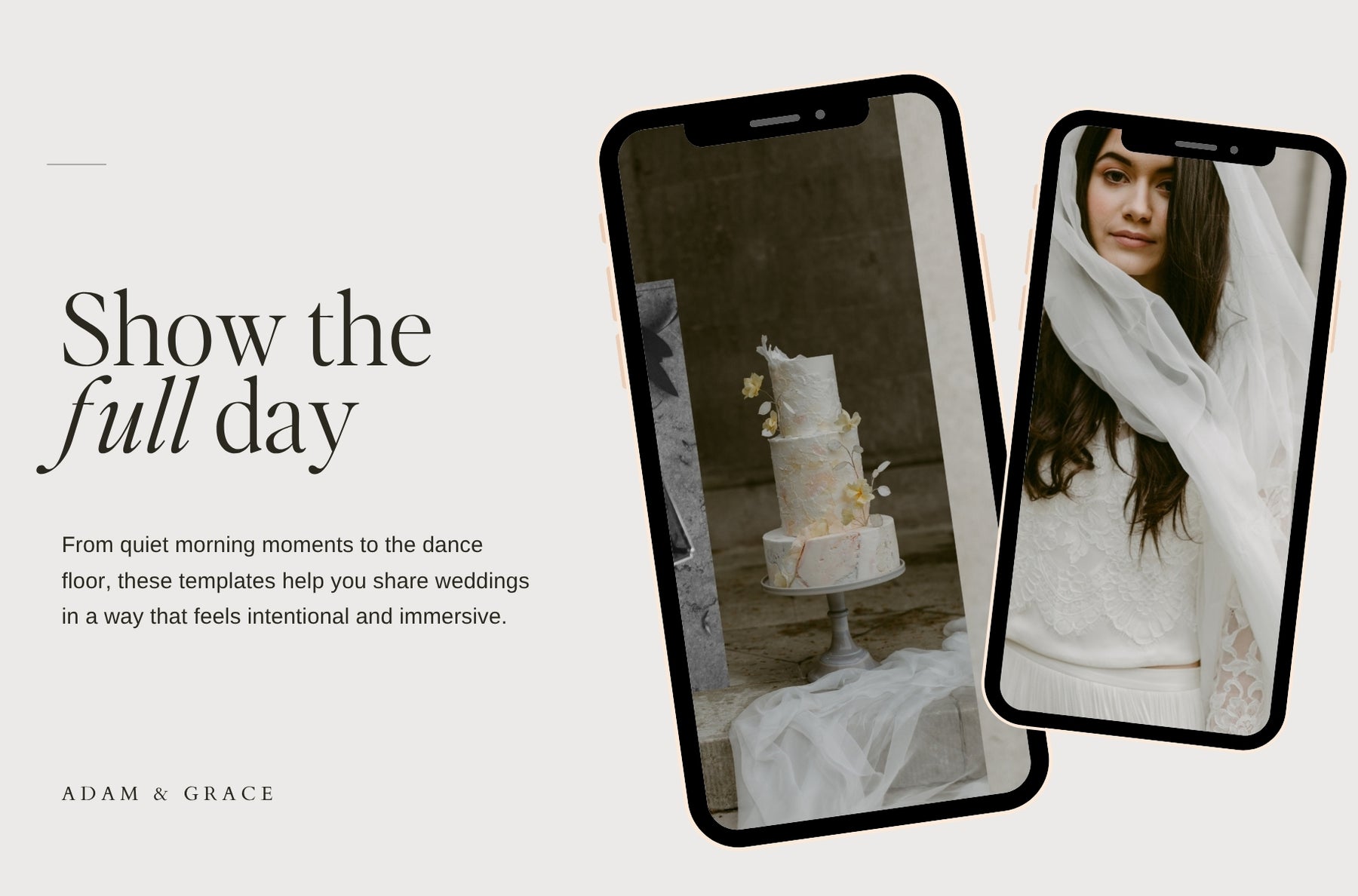 Show the full day - seamless Instagram carousel templates