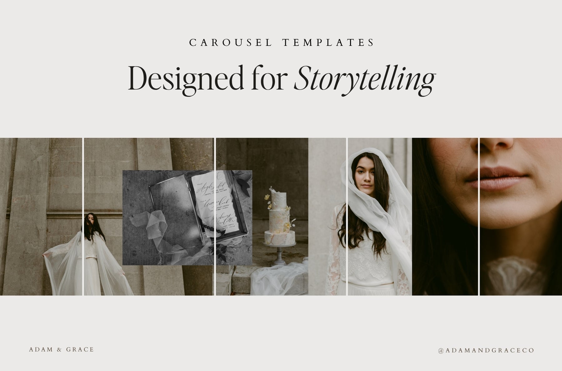 Carousel templates designed for storytelling