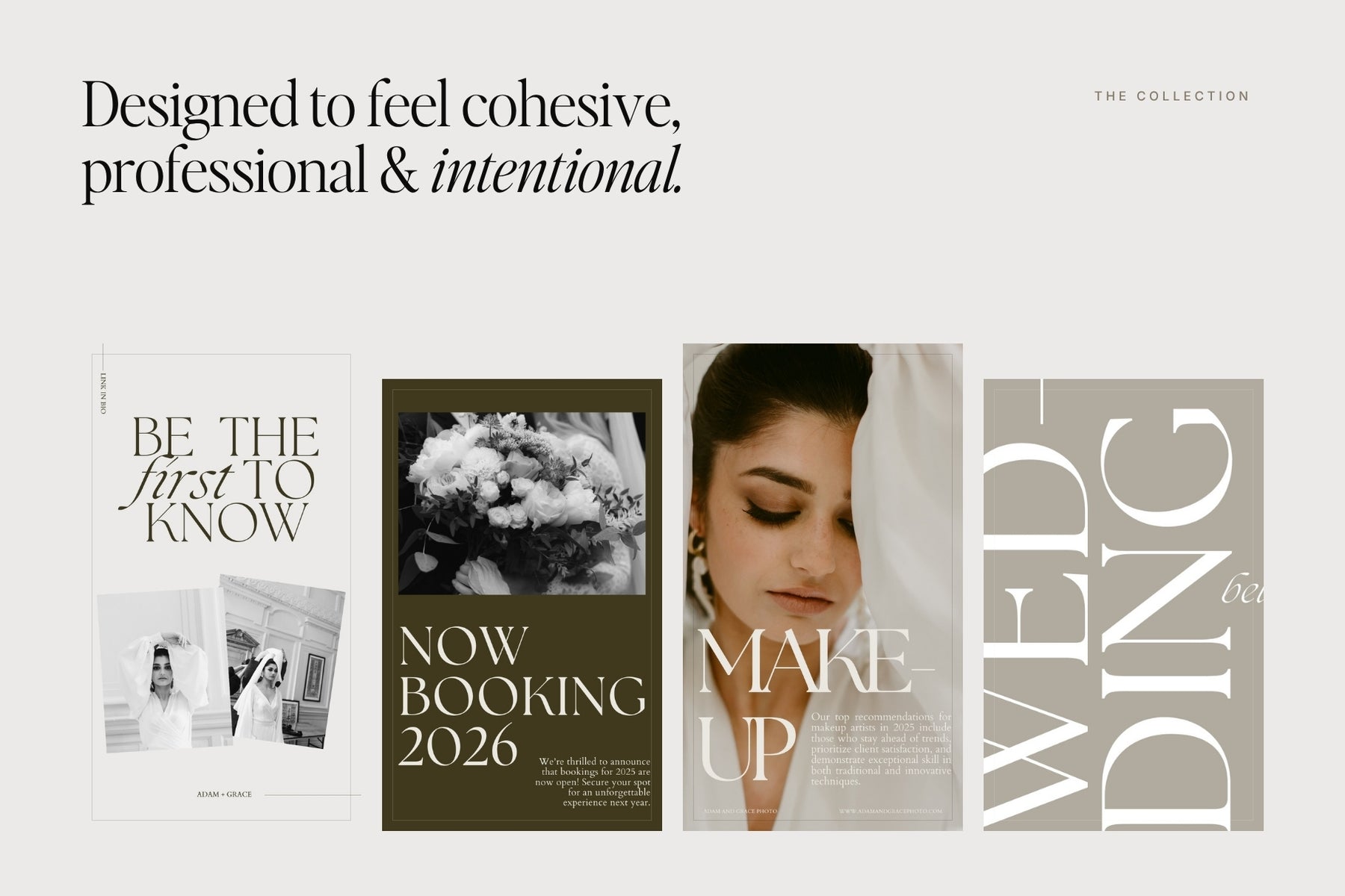 Designed to feel cohesive, professional and intentional