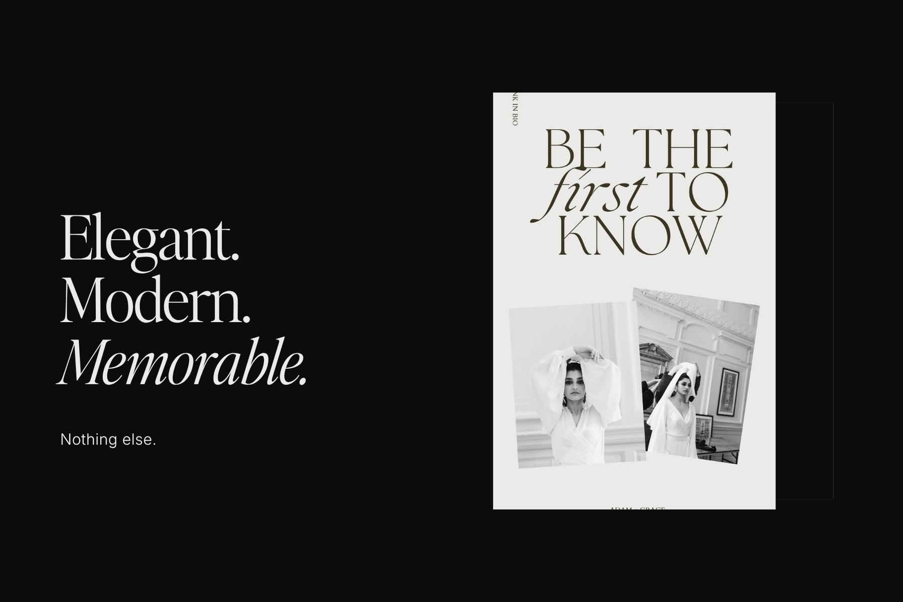 Elegant, modern and memorable Instagram templates