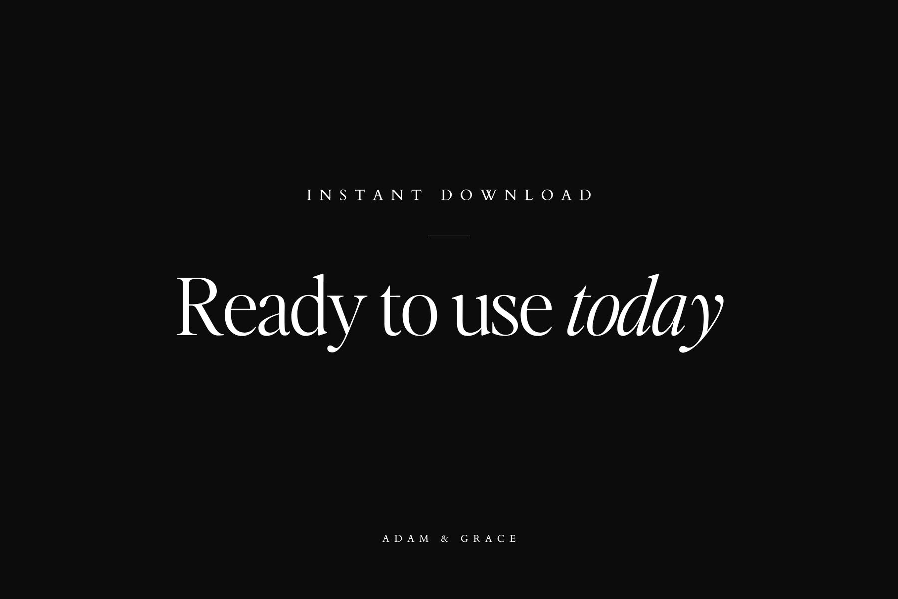 Ready to use today - instant download letterhead template