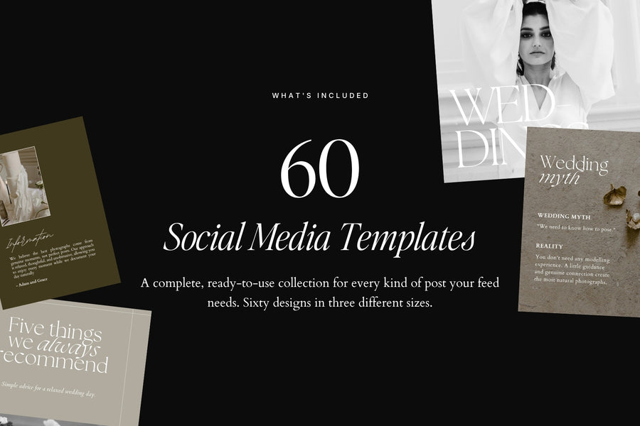 60 social media templates in the AG 2.0 collection