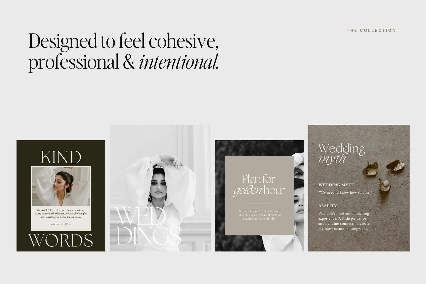 Designed to feel cohesive, professional and intentional