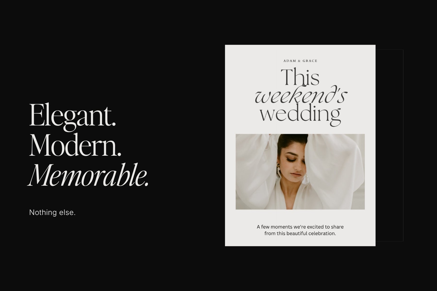 Elegant, modern and memorable social media templates