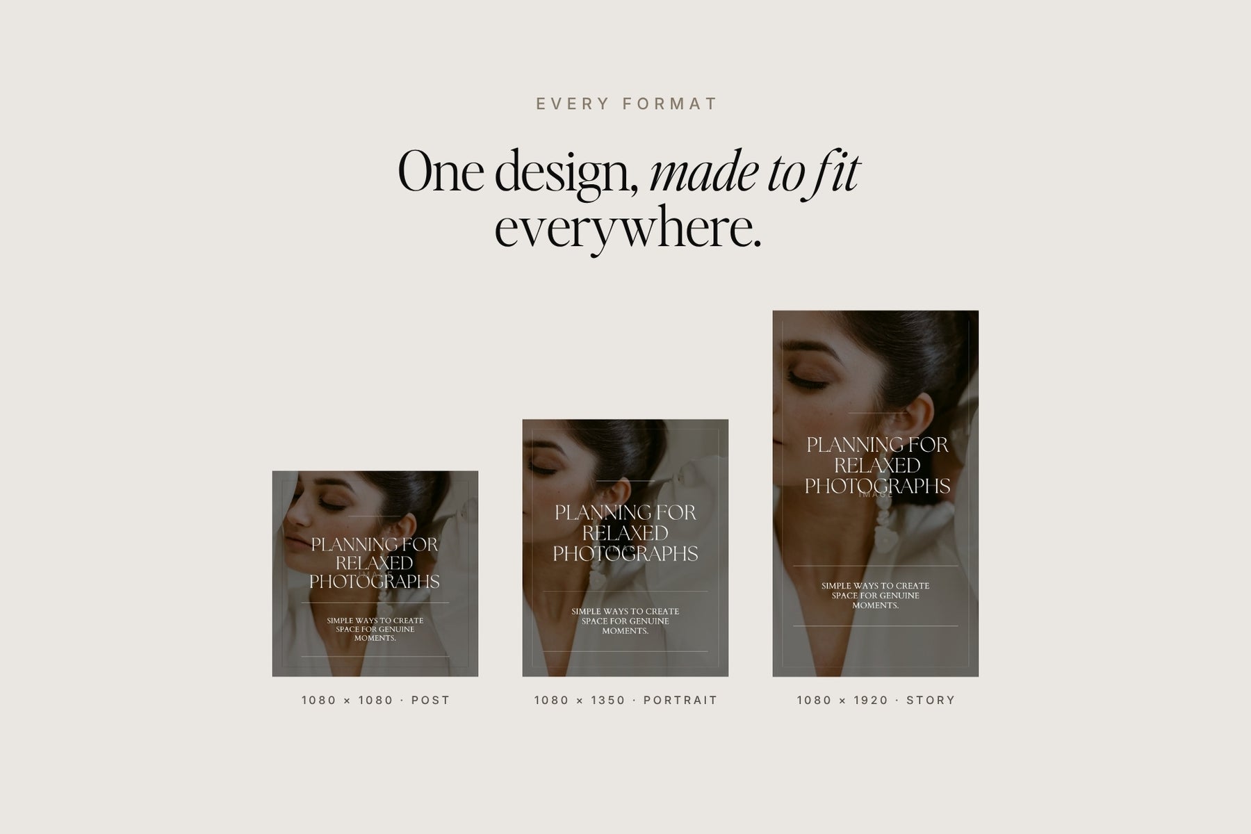 One design made to fit everywhere across your feed