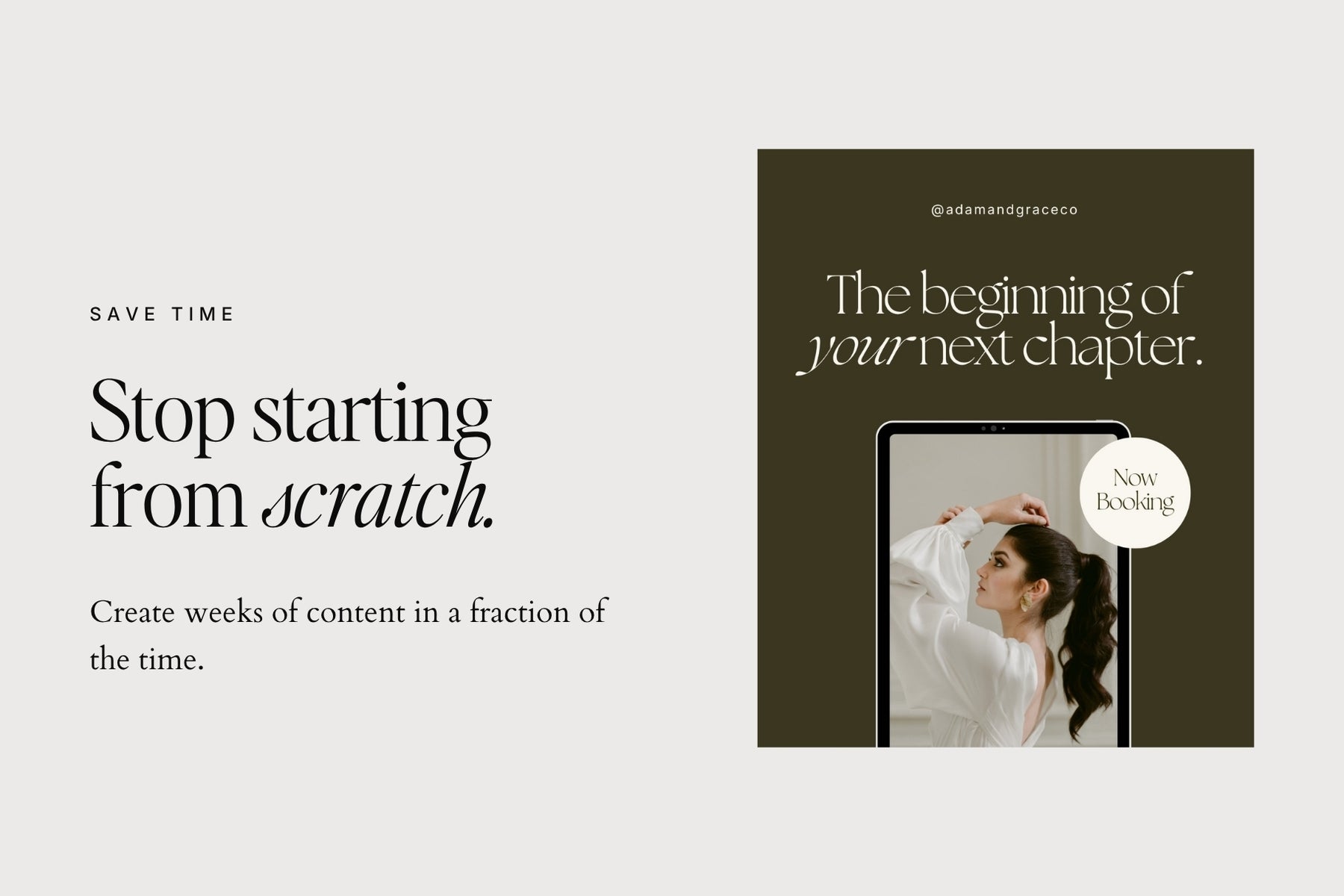 Stop starting from scratch — the beginning of your next chapter