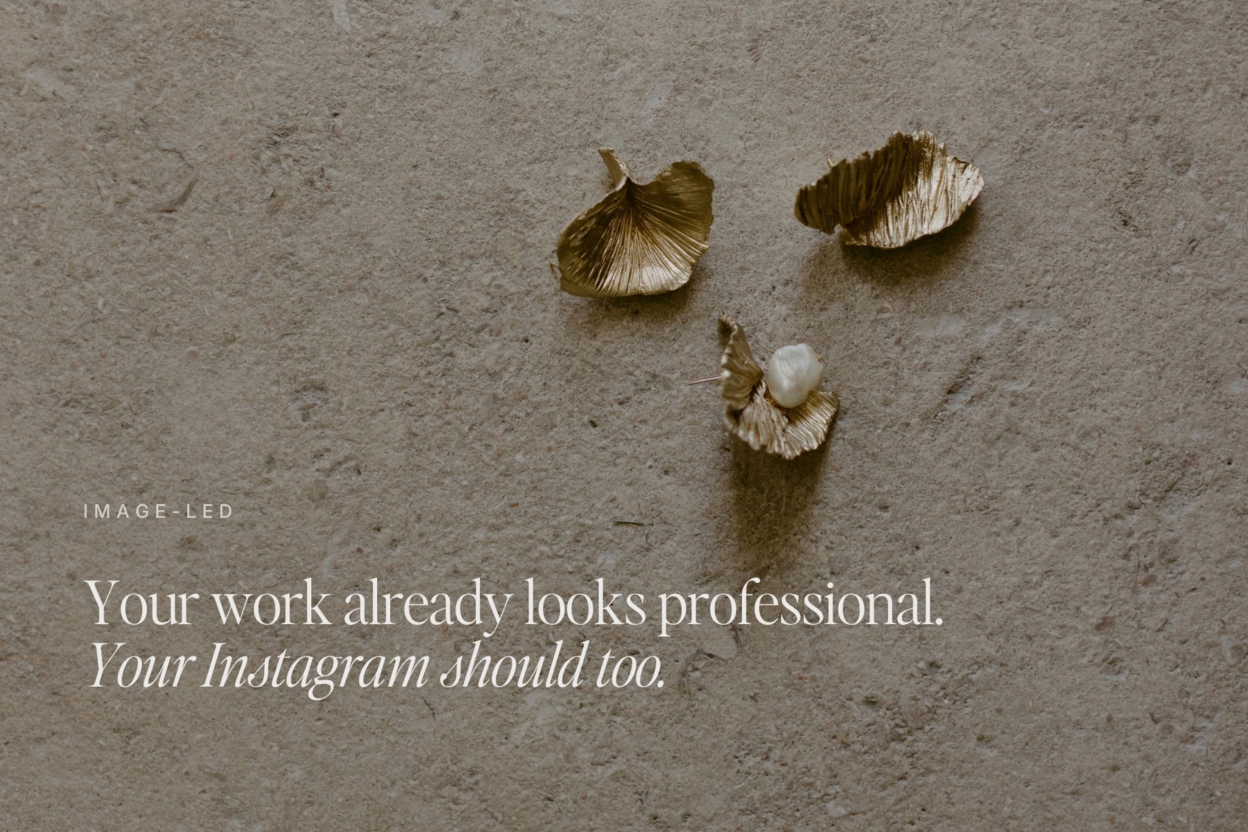 Your work already looks professional — your Instagram should too