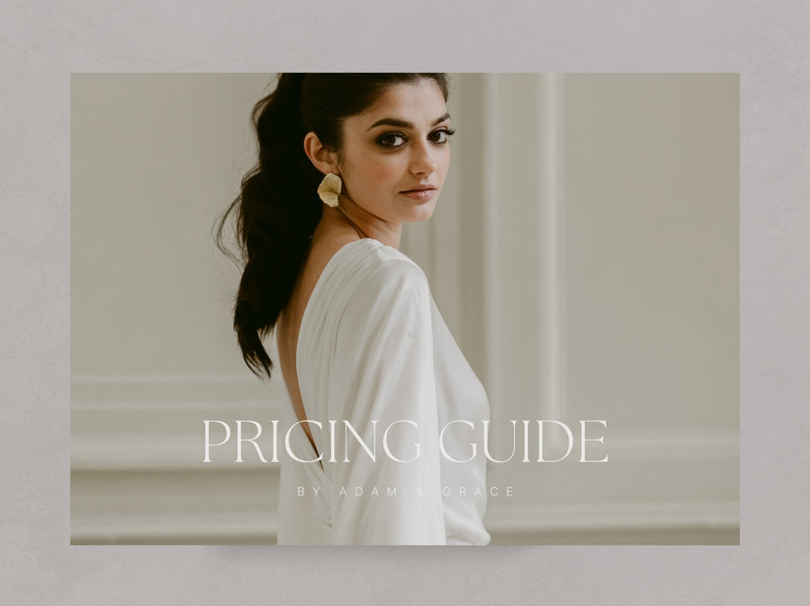Bride in a white dress, wedding pricing guide