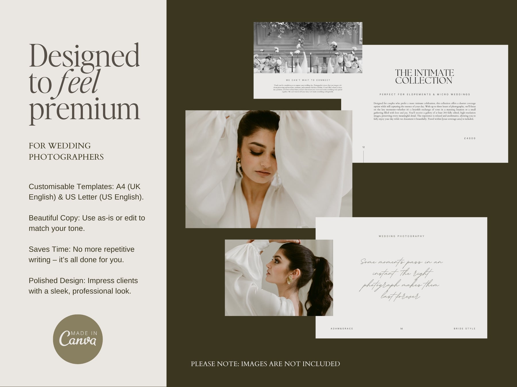 Designed to feel premium - editorial wedding pricing guide