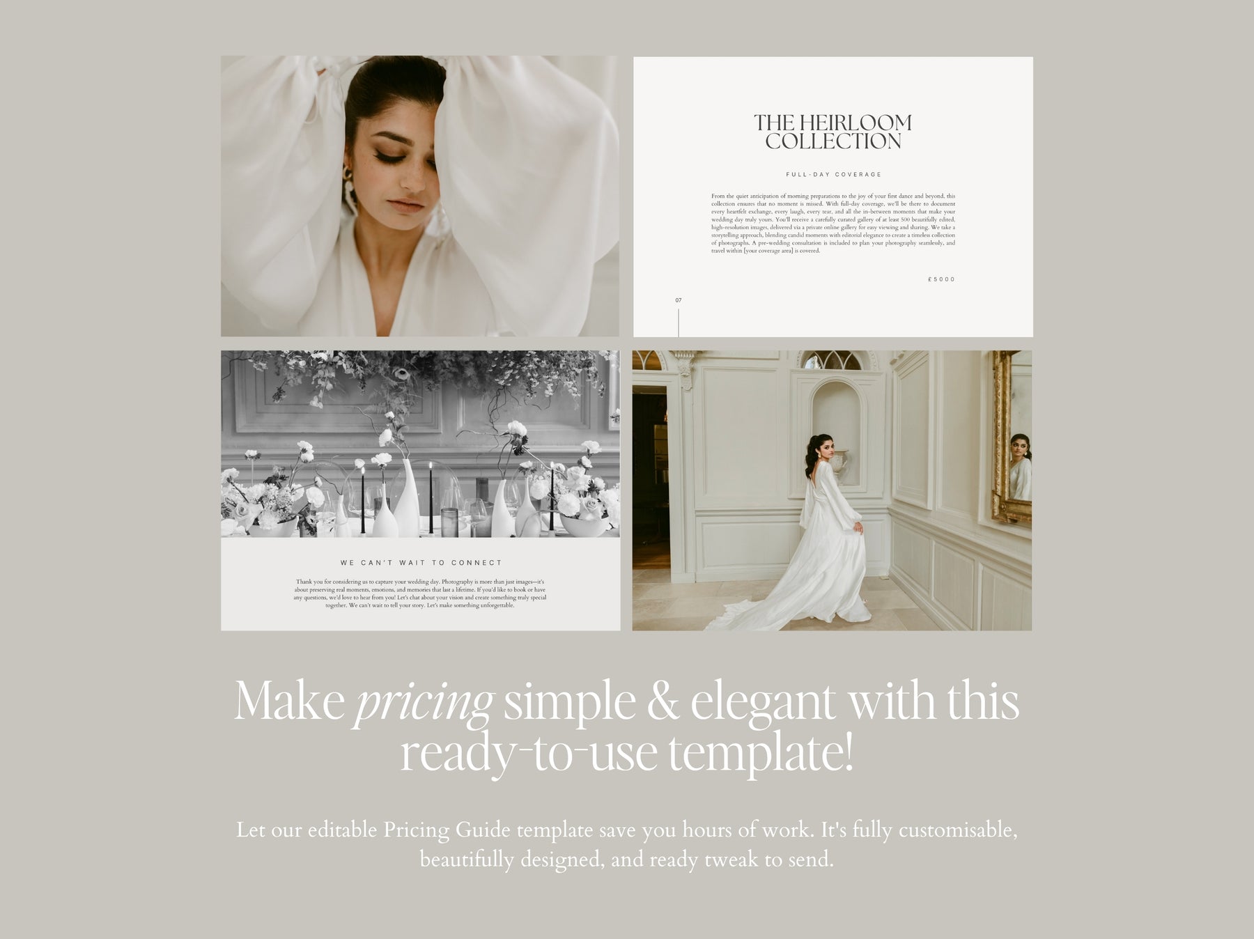 Make pricing simple and elegant with a ready-to-use template