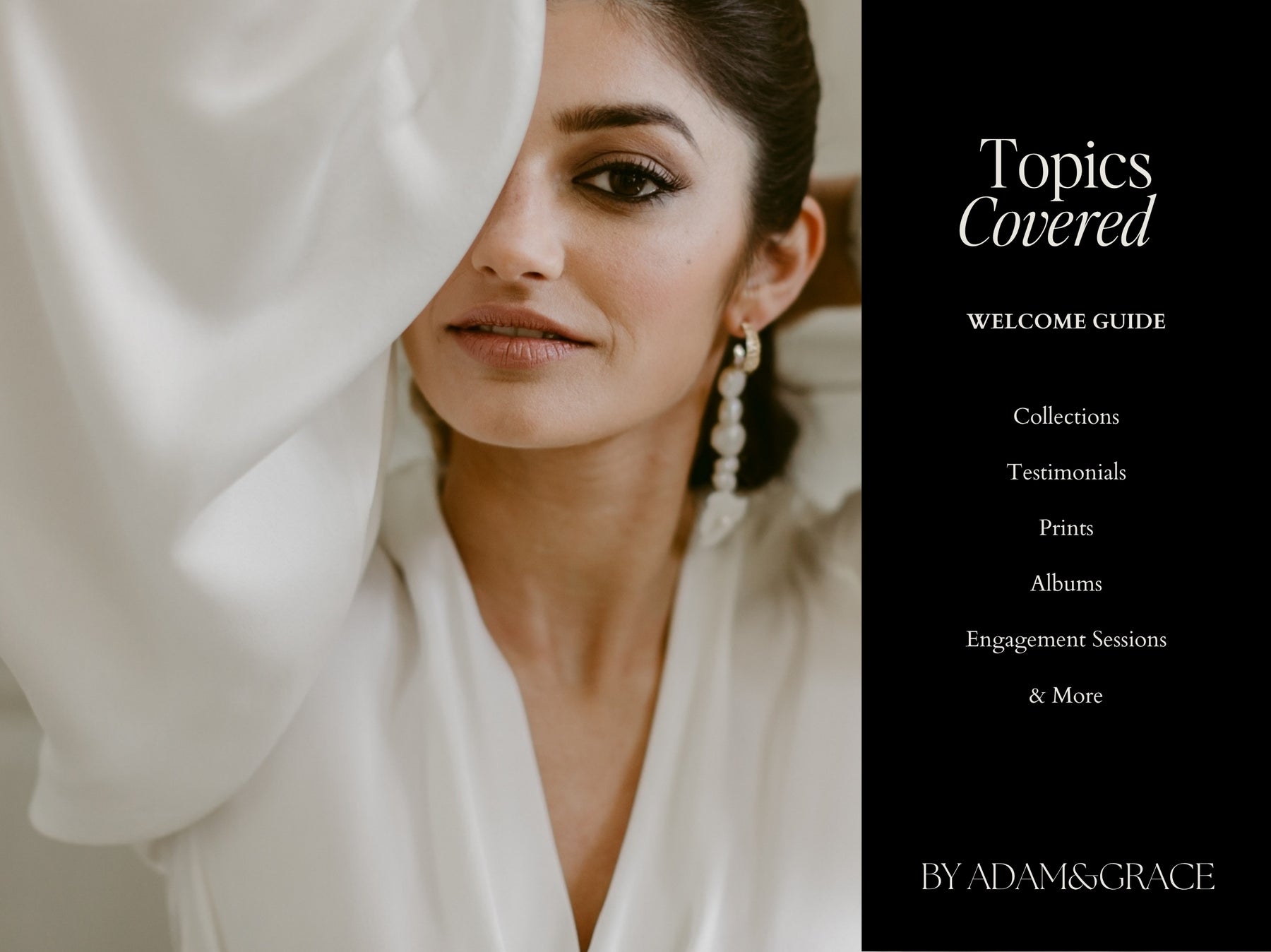 Topics covered in the wedding pricing guide