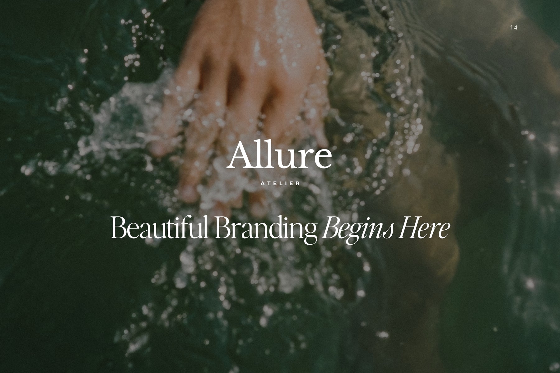 Beautiful branding begins here — Allure editable Canva logo set
