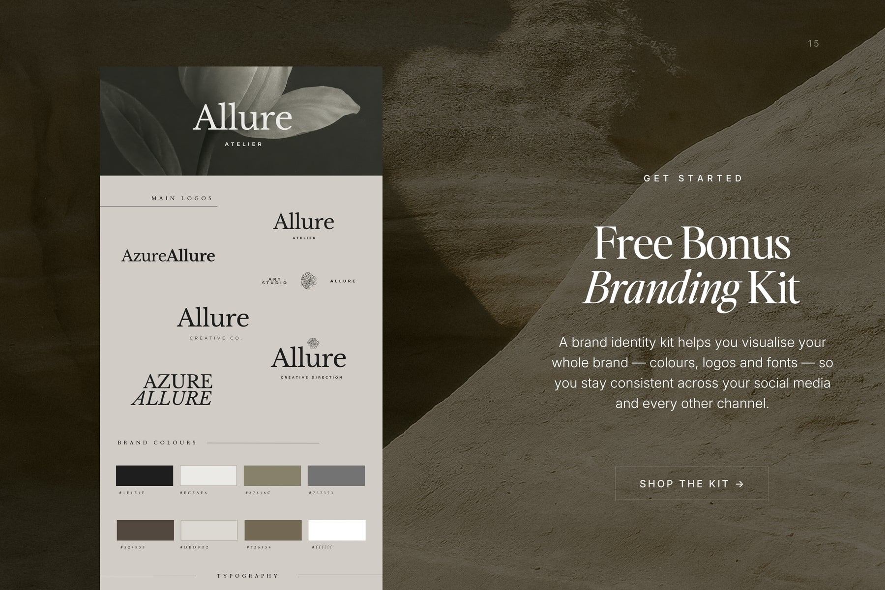 Create a brand people remember with the Allure logo set