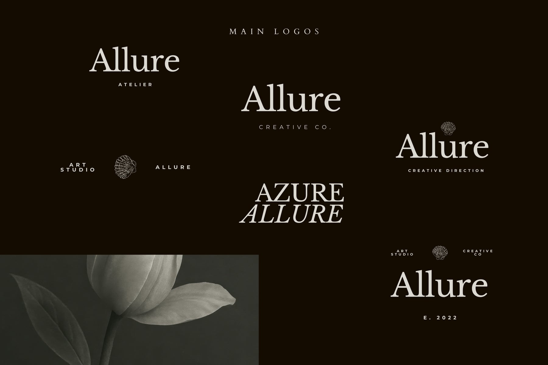 Editorial Allure logo lockups and variations