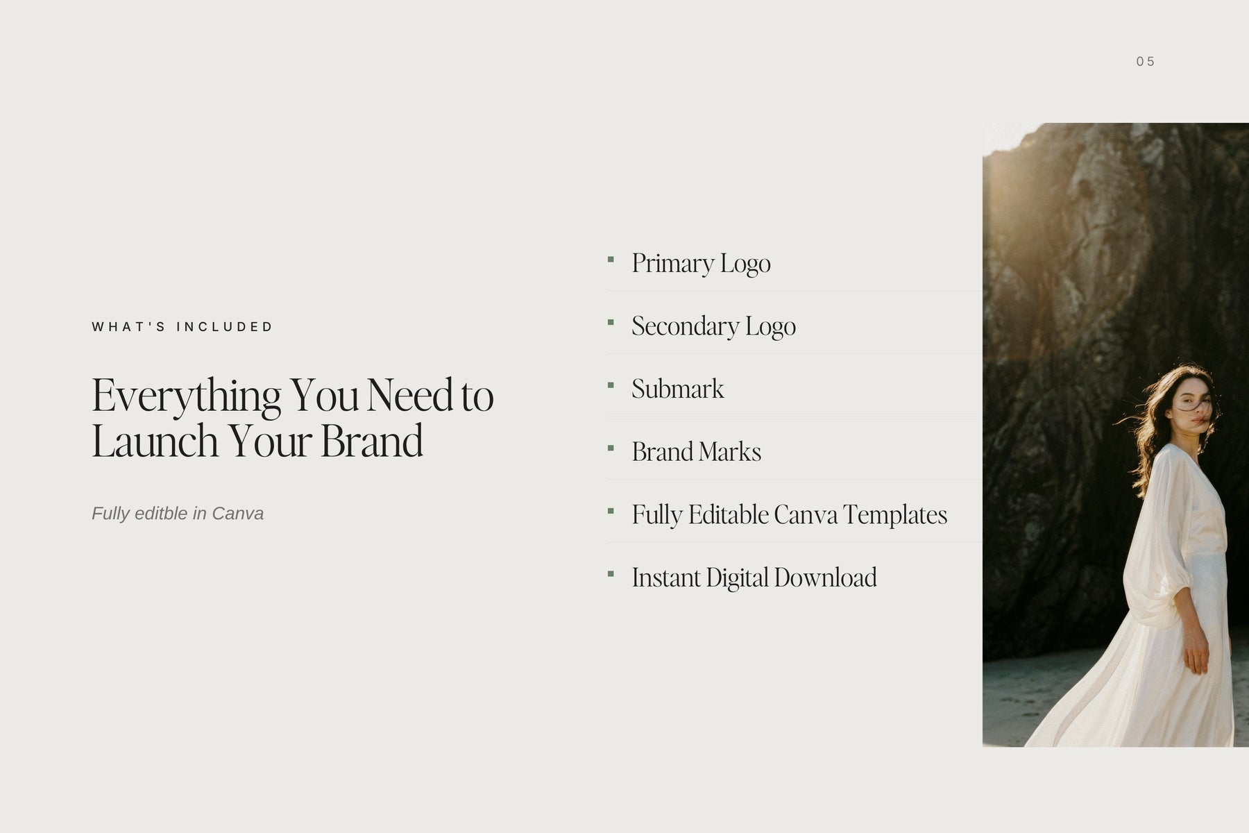 What's included with the Allure editable Canva logo set
