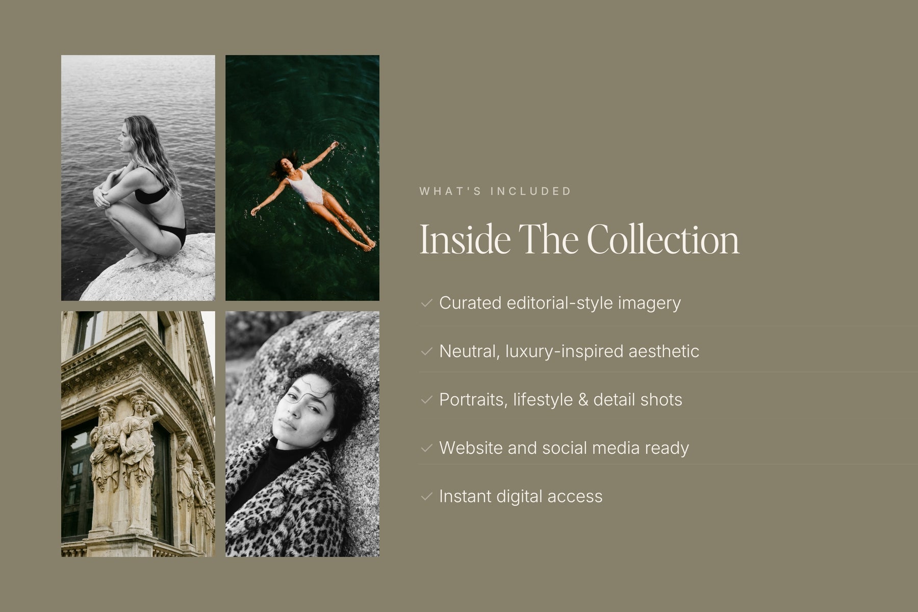 Allure minimal editorial stock image — luxury brand photography