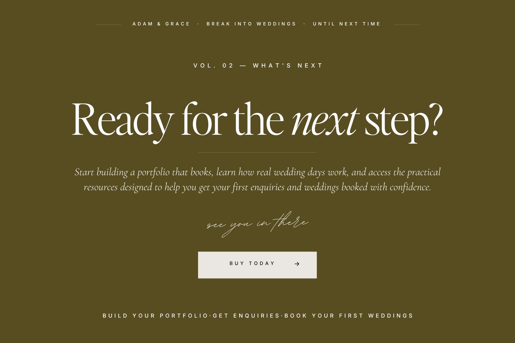 Ready for the next step in your wedding photography journey