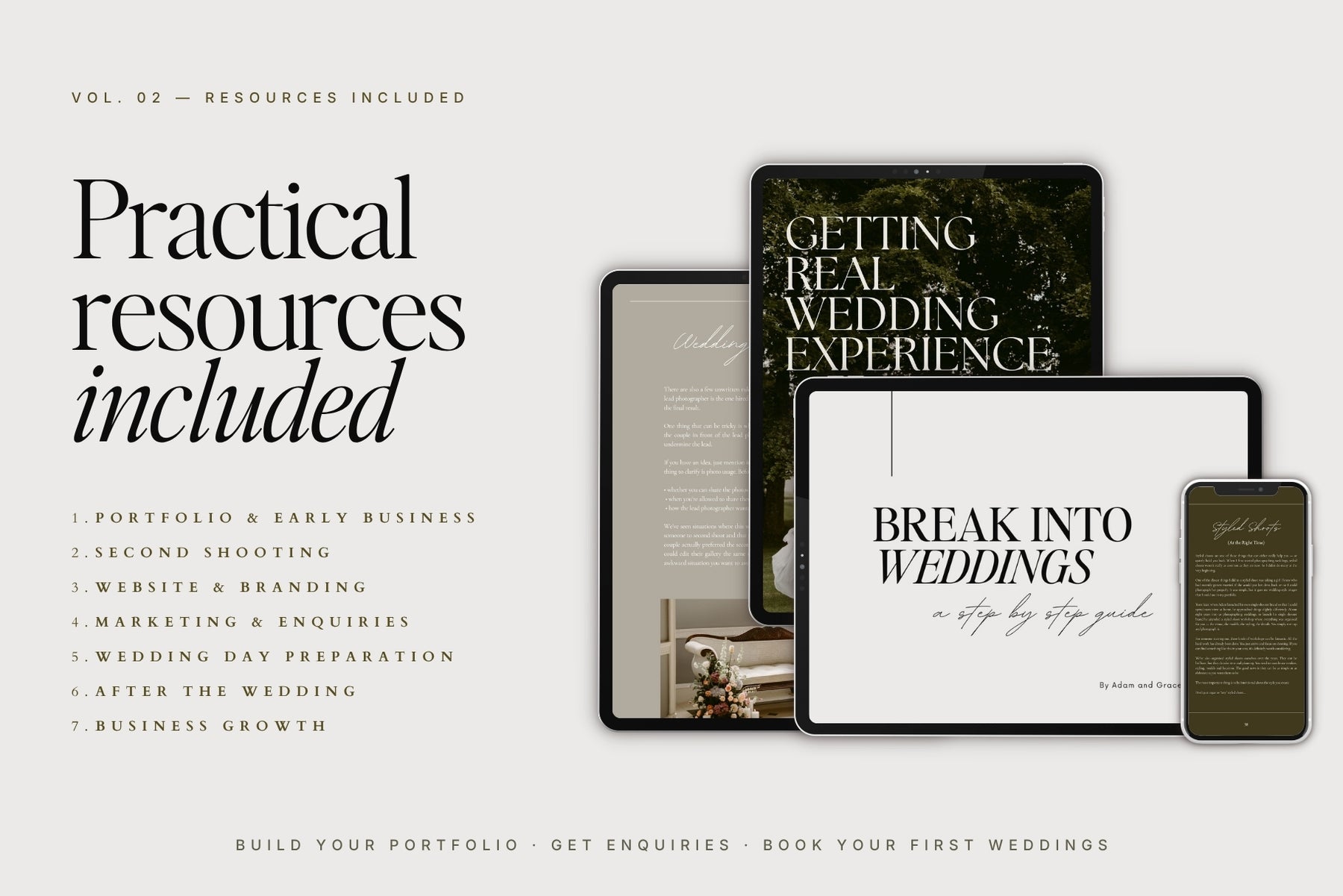 Practical resources and templates included in the guide