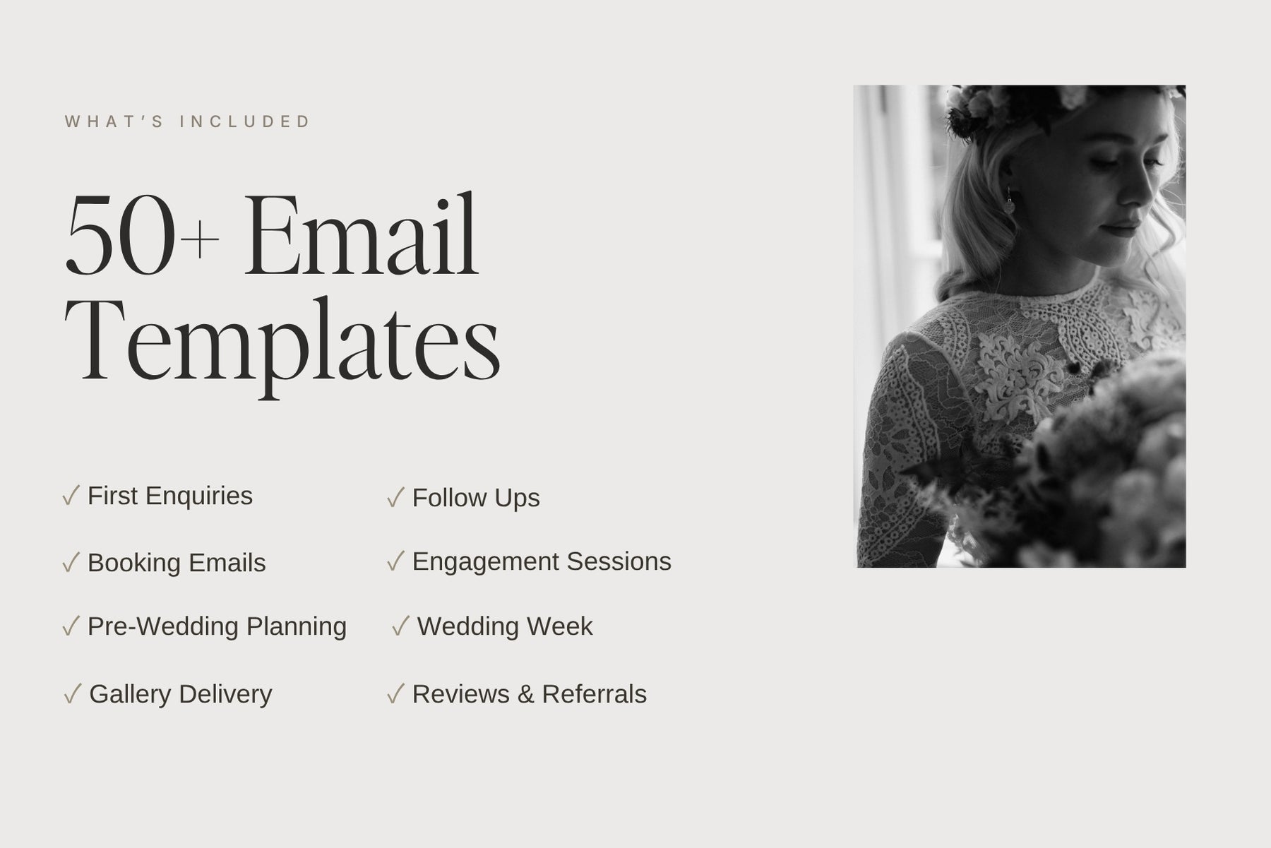 50+ email templates for every stage of the client journey