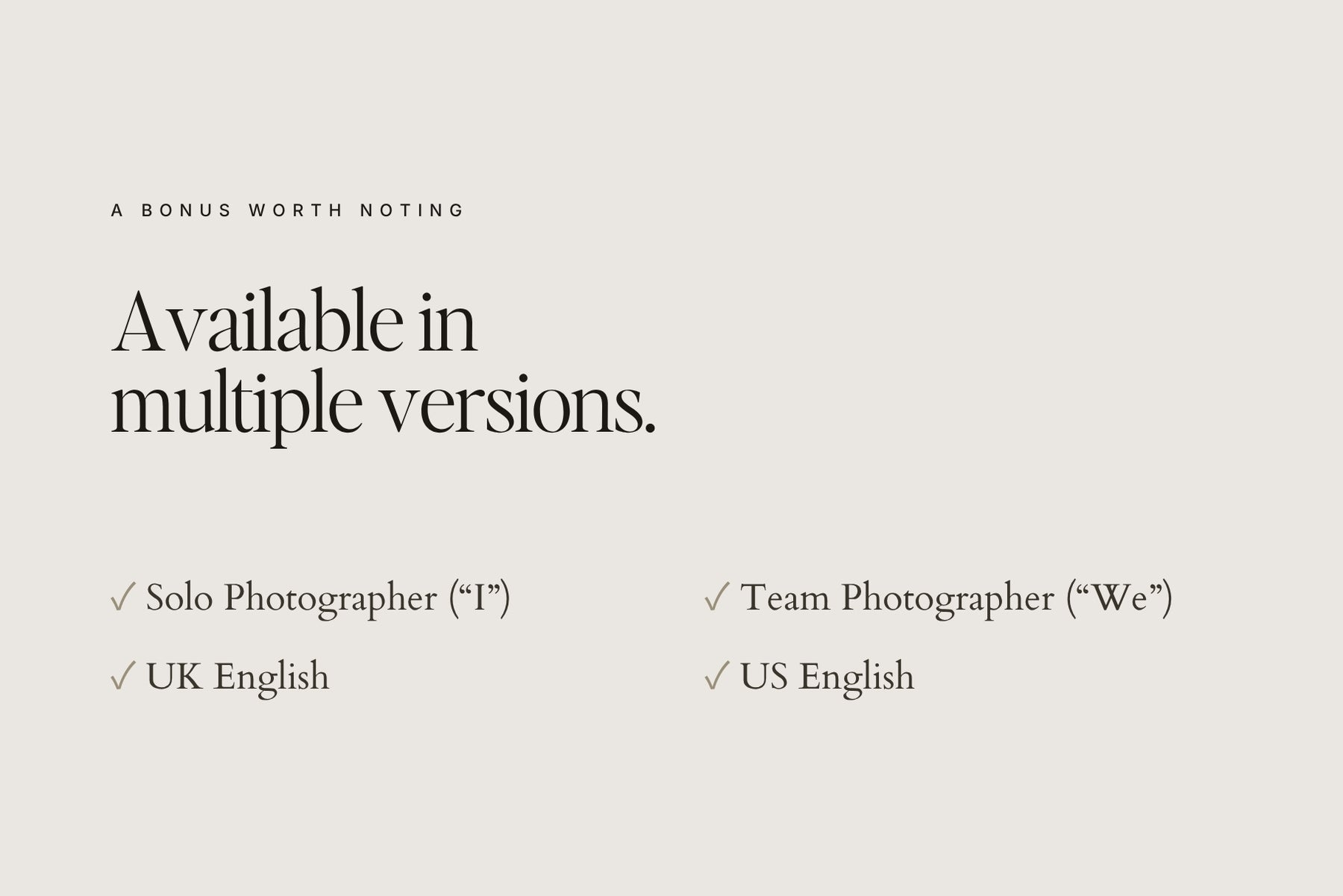 Available in multiple versions - solo, team, UK and US English