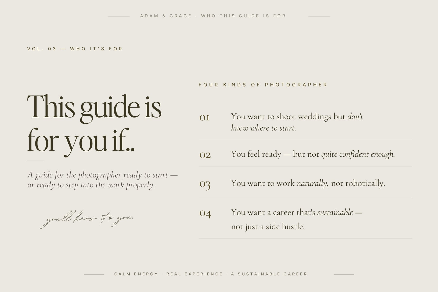 Inside the How to be a Wedding Photographer guide