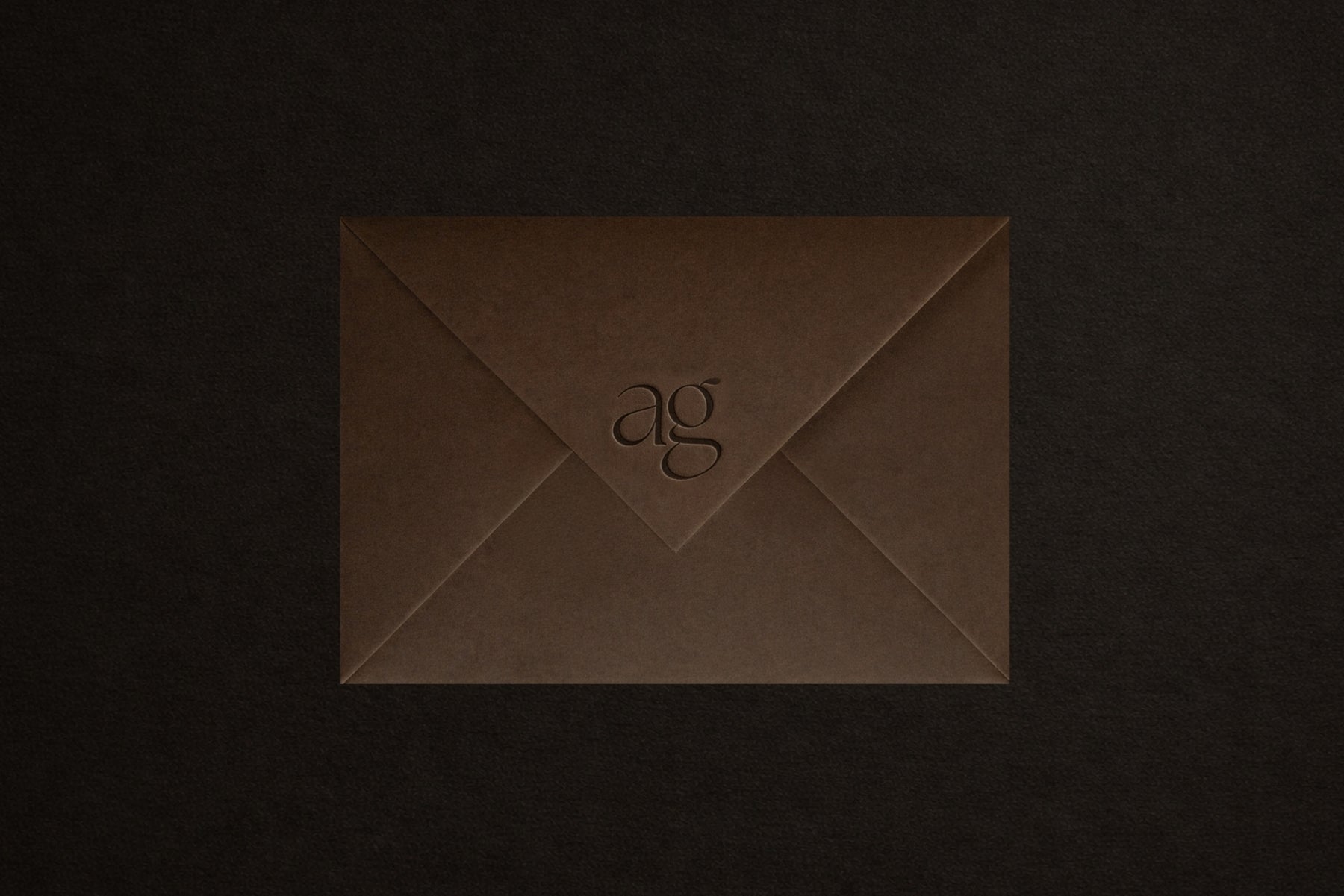 Branded envelope, modern minimal stationery