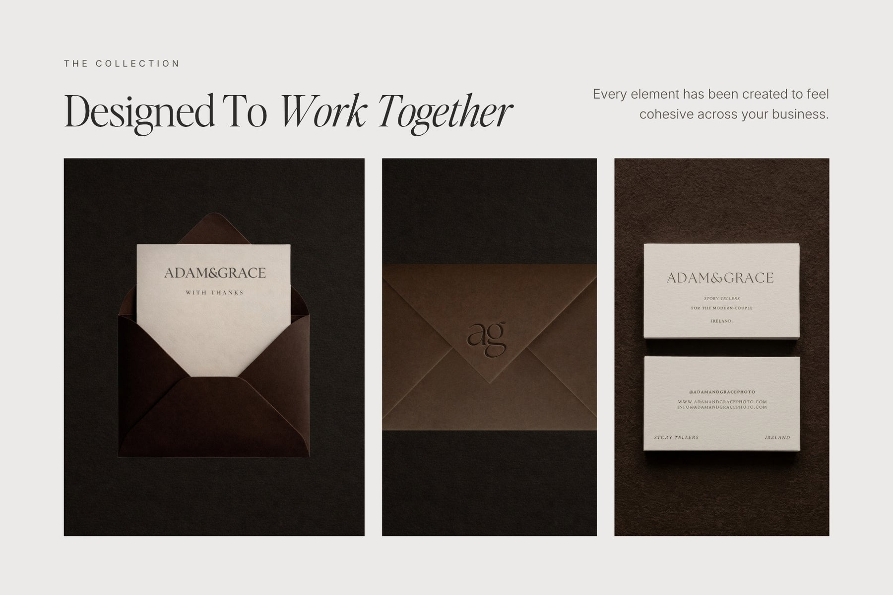 Designed to work together - a cohesive branding suite