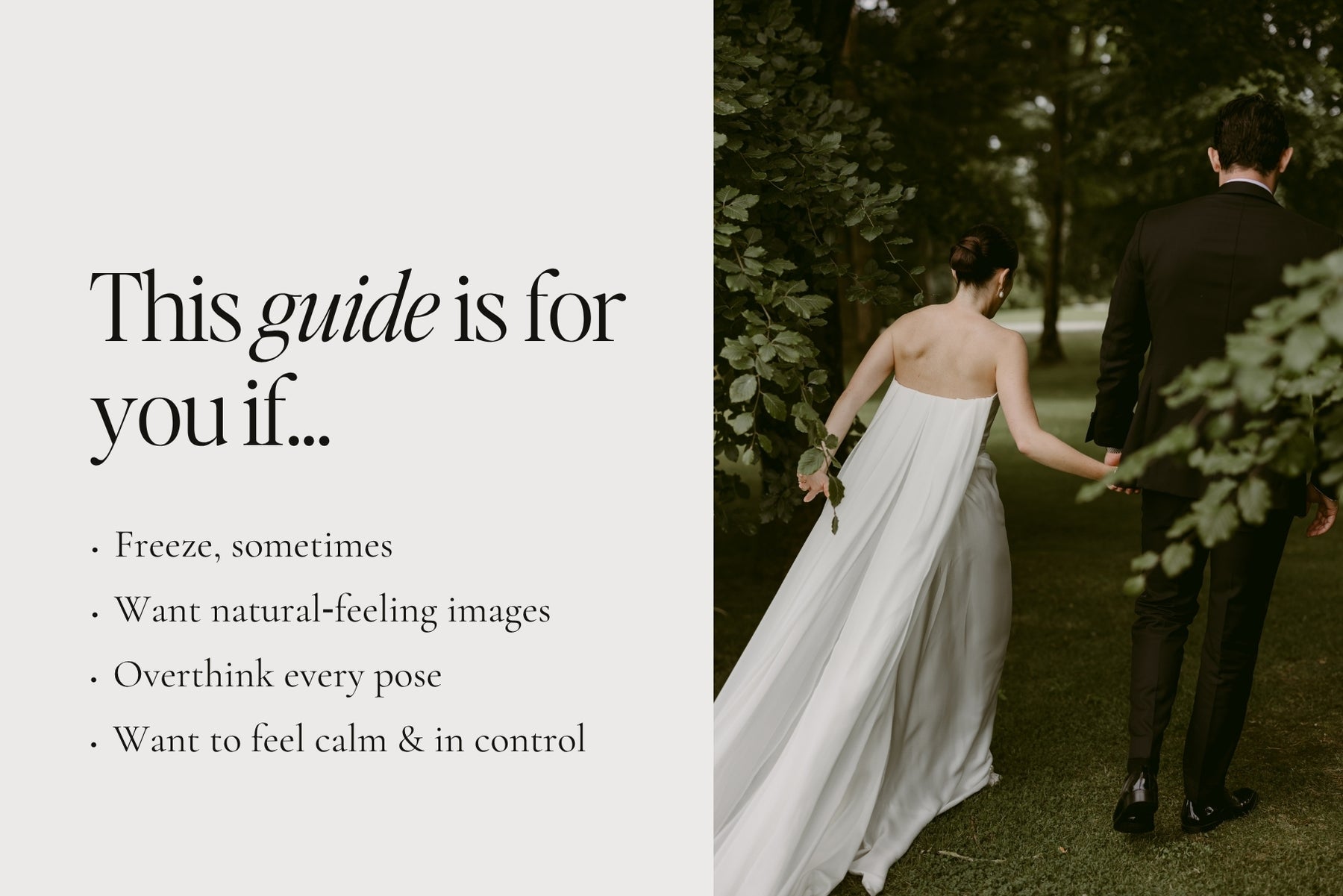 This posing guide is for you if you freeze or overthink every pose
