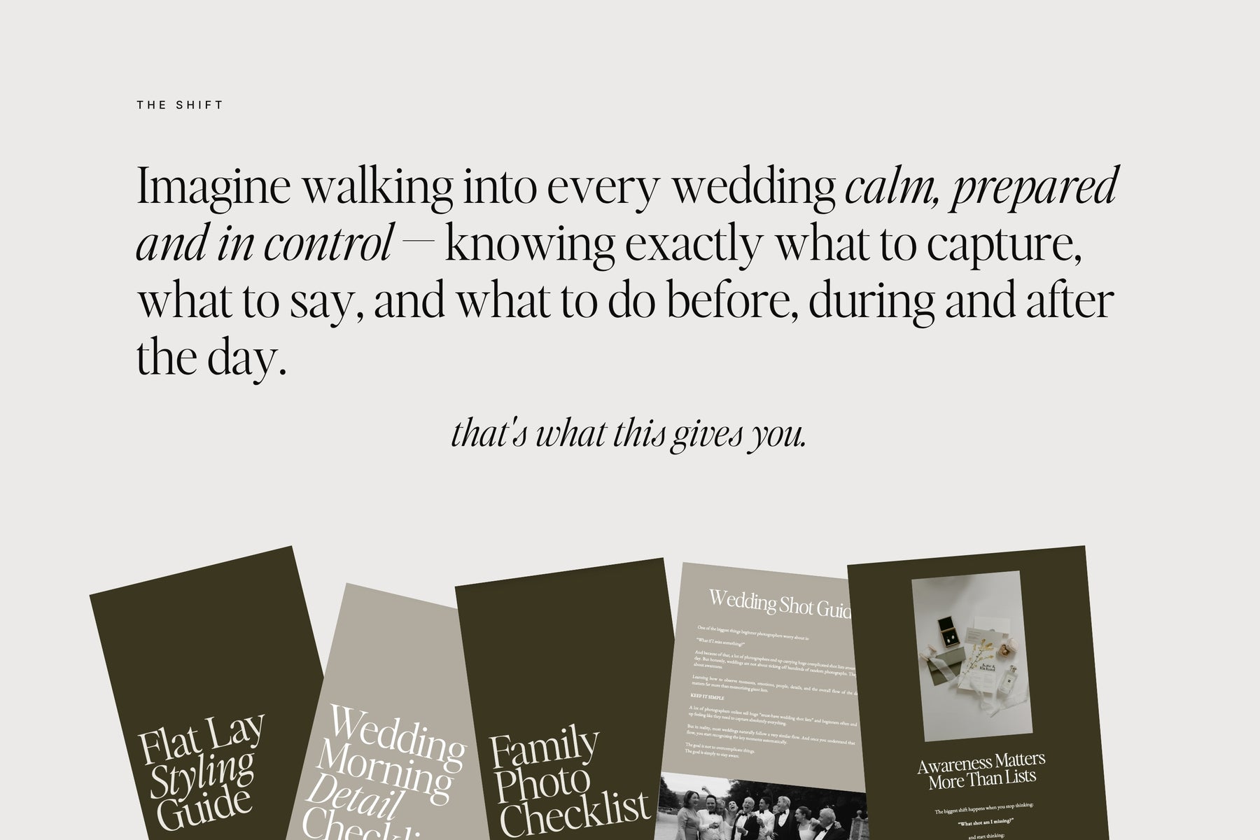 Imagine walking into every wedding calm, prepared and in control
