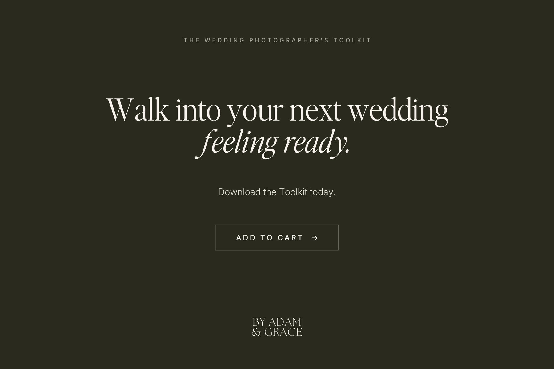 Walk into your next wedding feeling ready