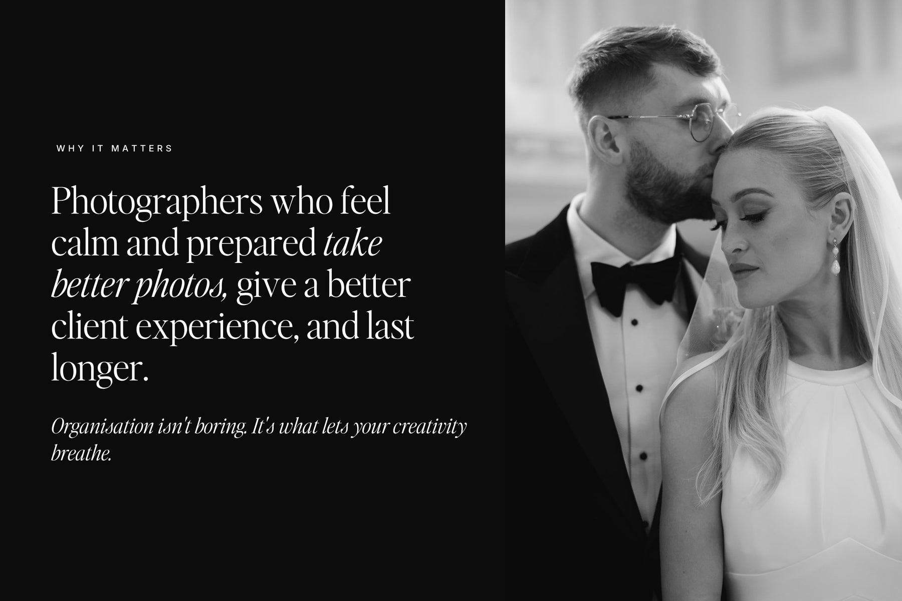 Photographers who feel calm and prepared take better photos