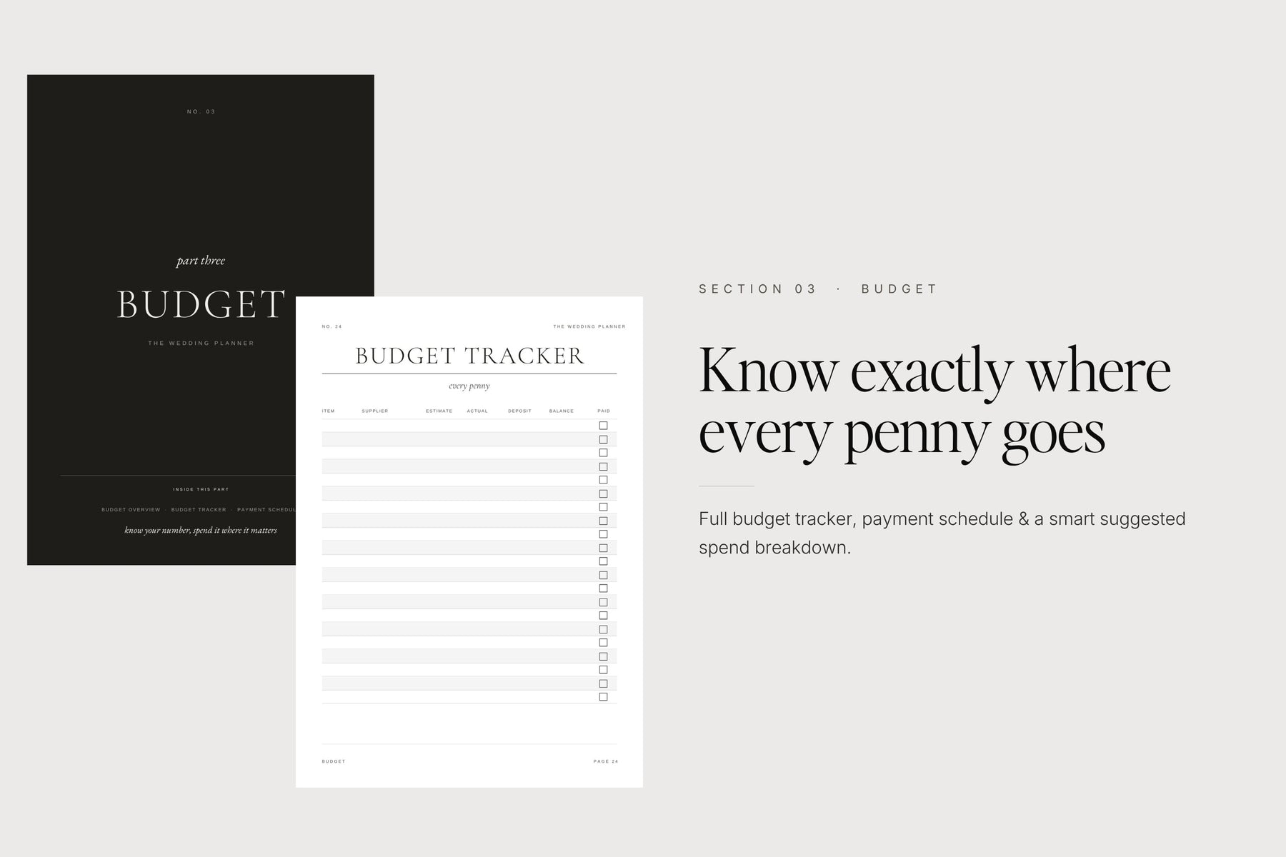 Wedding budget tracker — know exactly where every penny goes