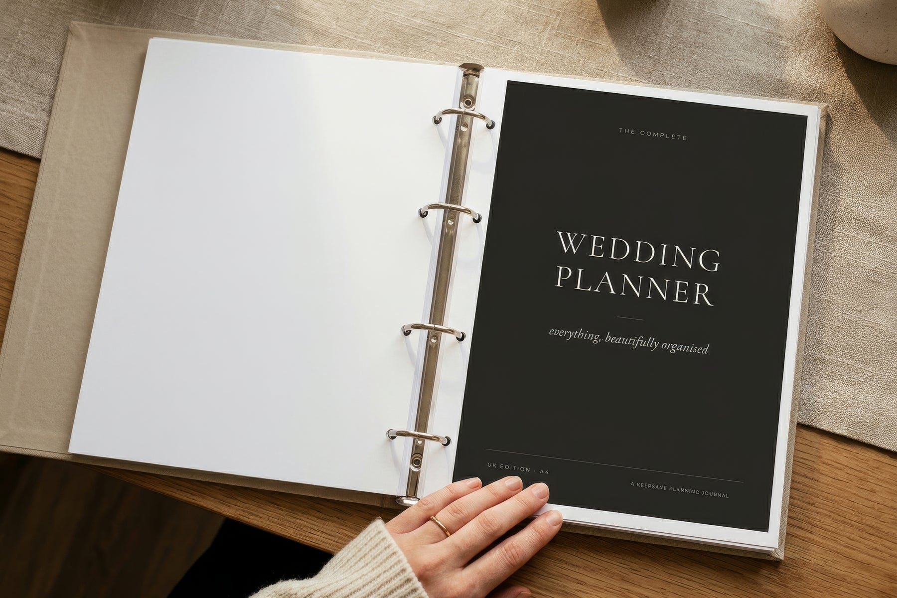 Single-sheet wedding planner pages you can reprint any time