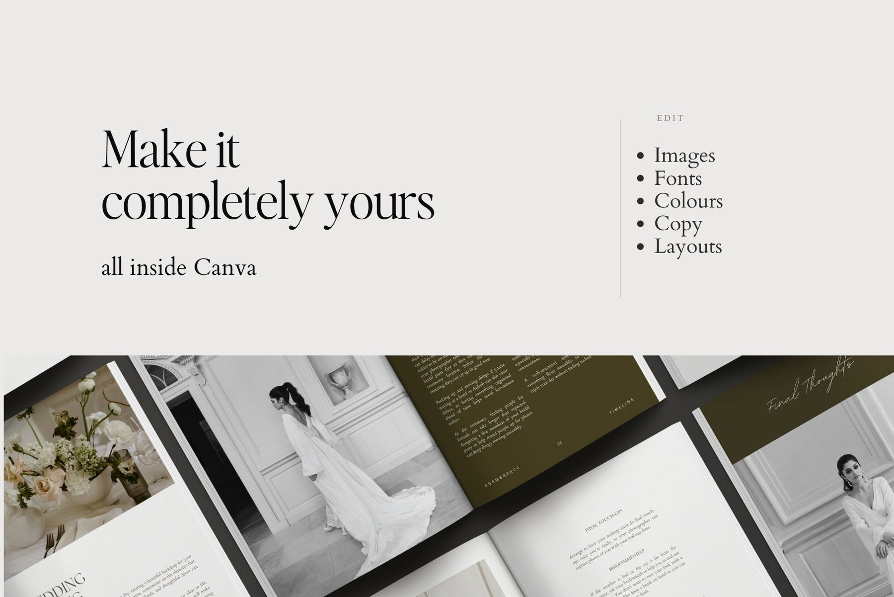 Make it completely yours - customise the welcome guide in Canva