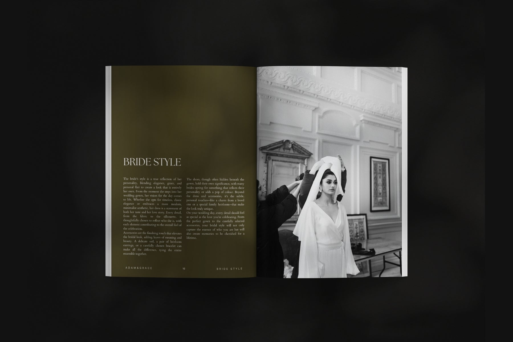 Wedding welcome guide template for wedding photographers