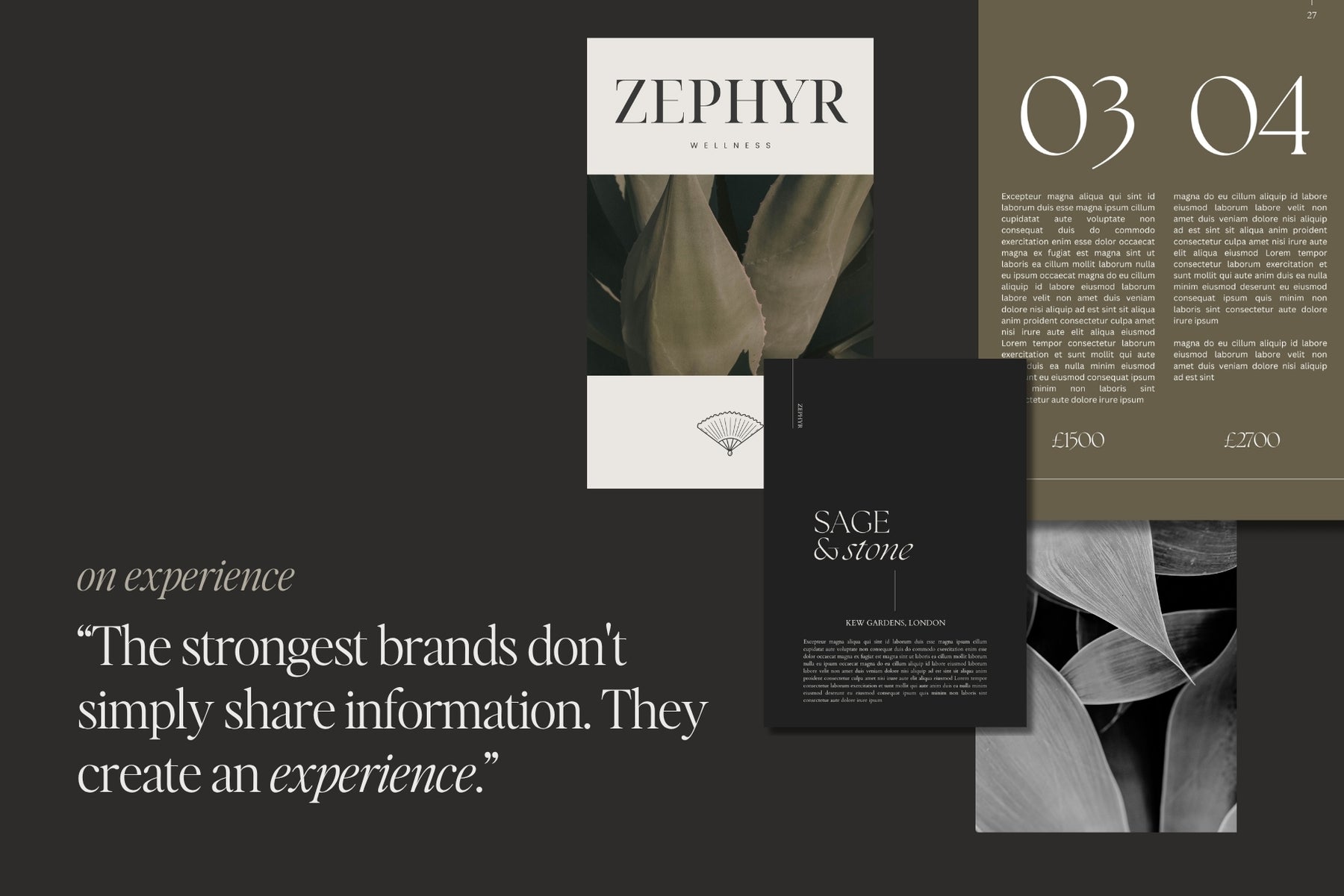 The strongest brands don't simply share information, they create an experience