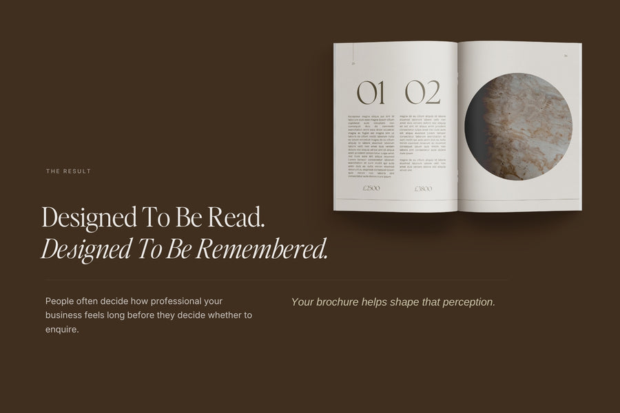 Your business deserves to be presented beautifully — Zephyr brochure