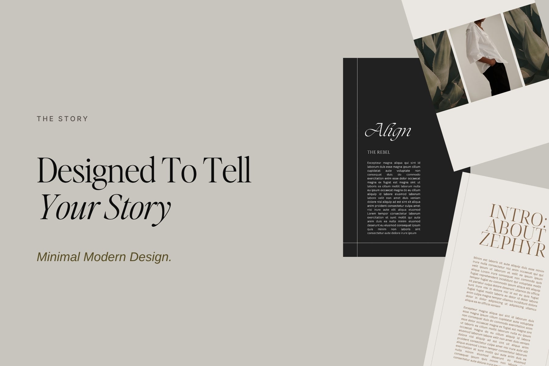 Designed to tell your story — Zephyr brochure spread