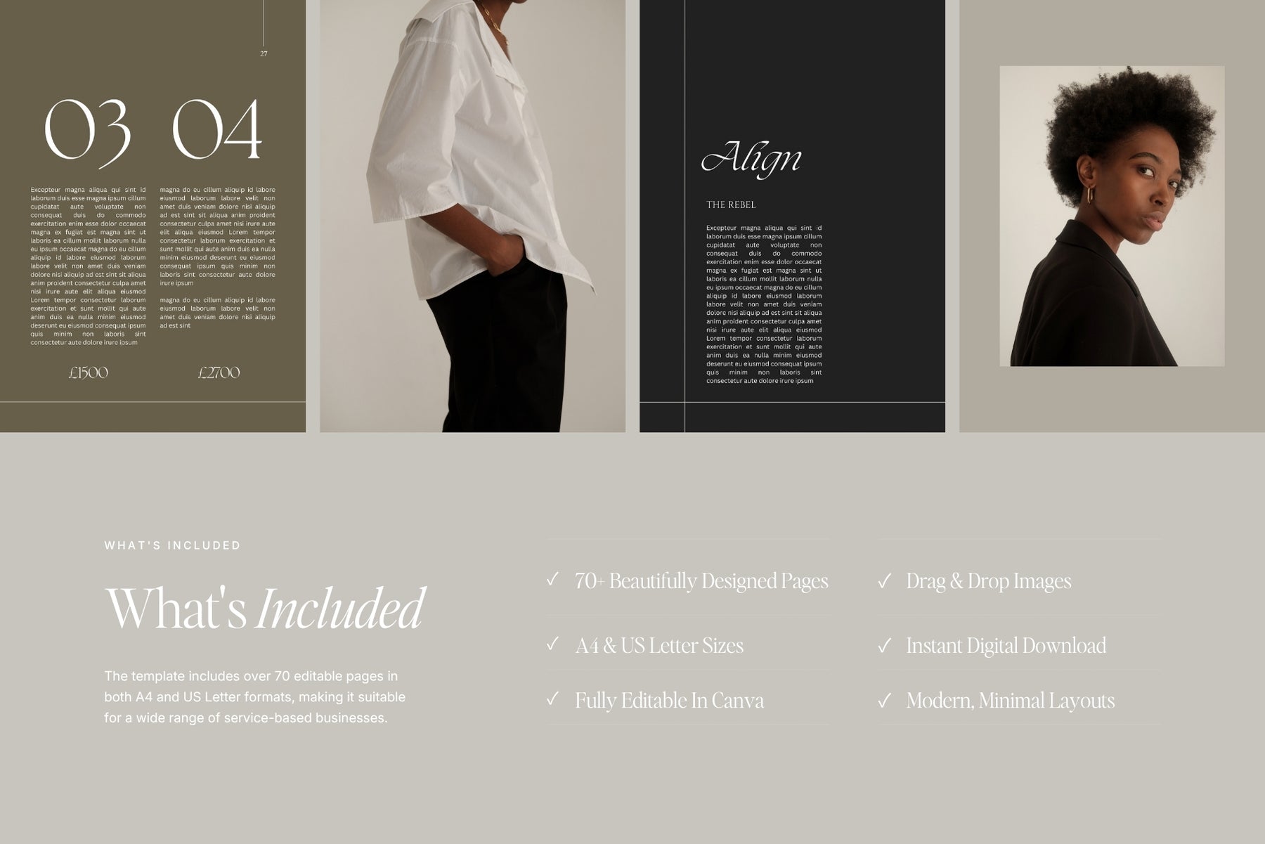 What's included in the Zephyr brochure template